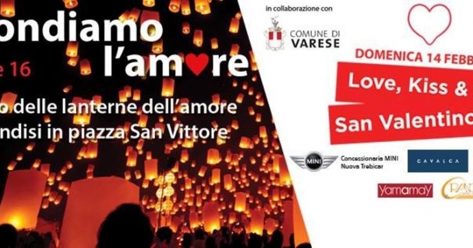 Lanterna Volante Cuore Rosso